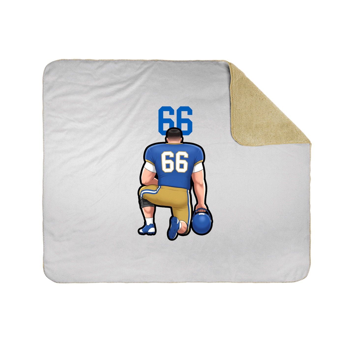 Throw Blanket — Number Top in White