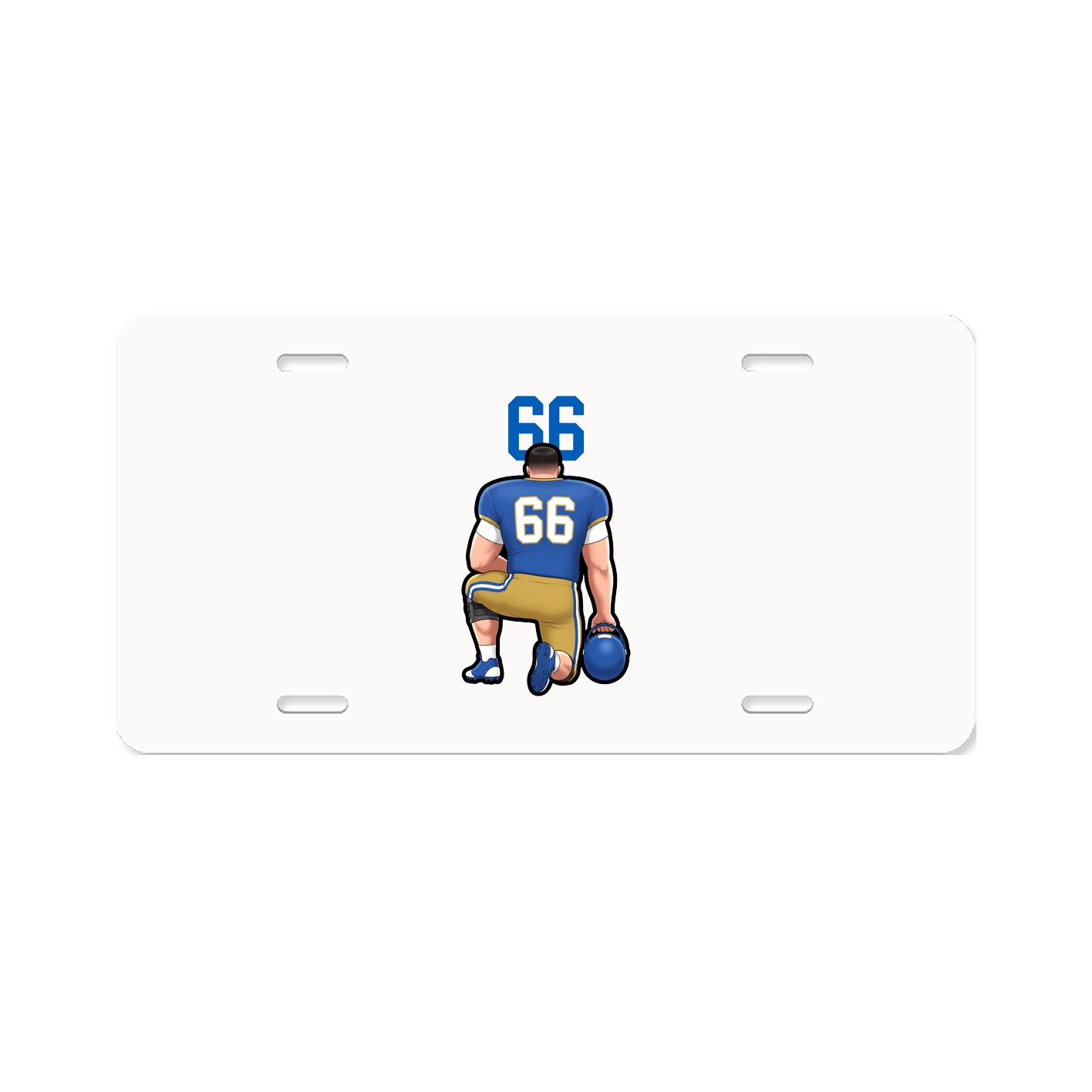 License Plate — Number Top in Classic