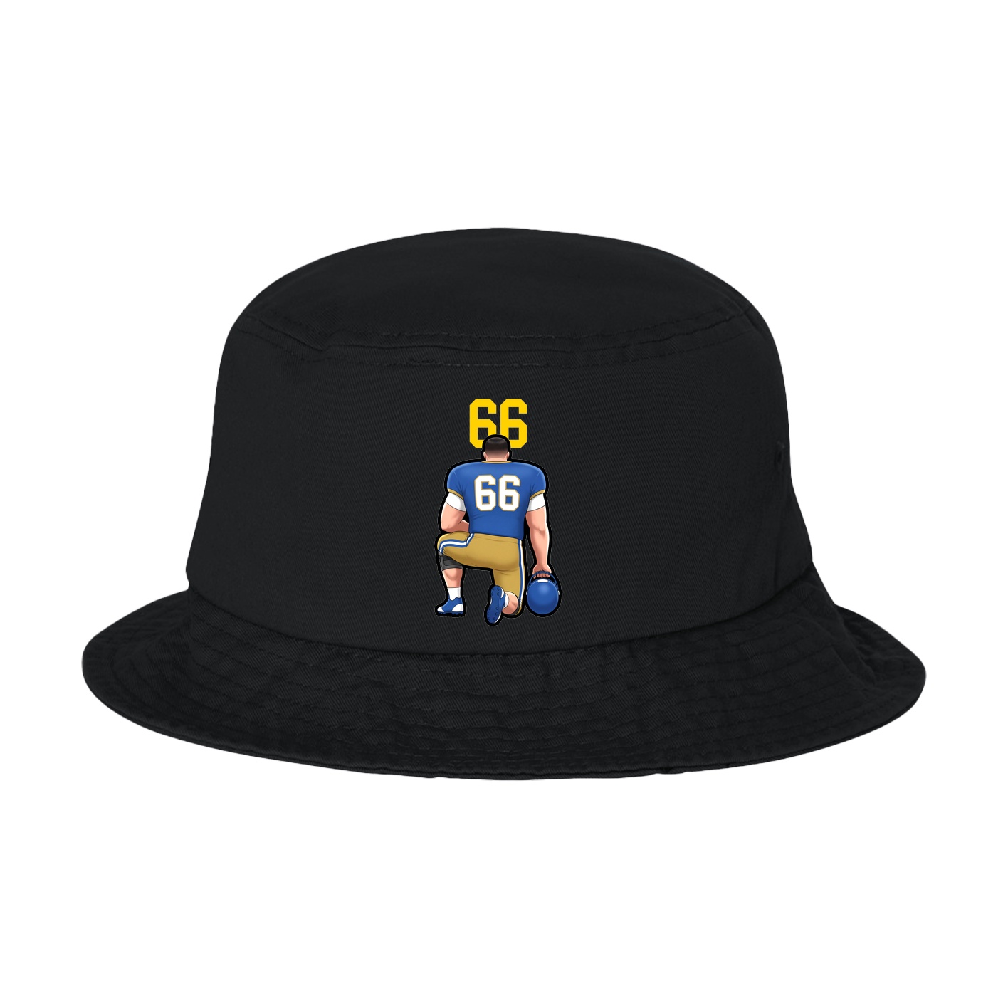 Bucket Cap — Number Top in Black