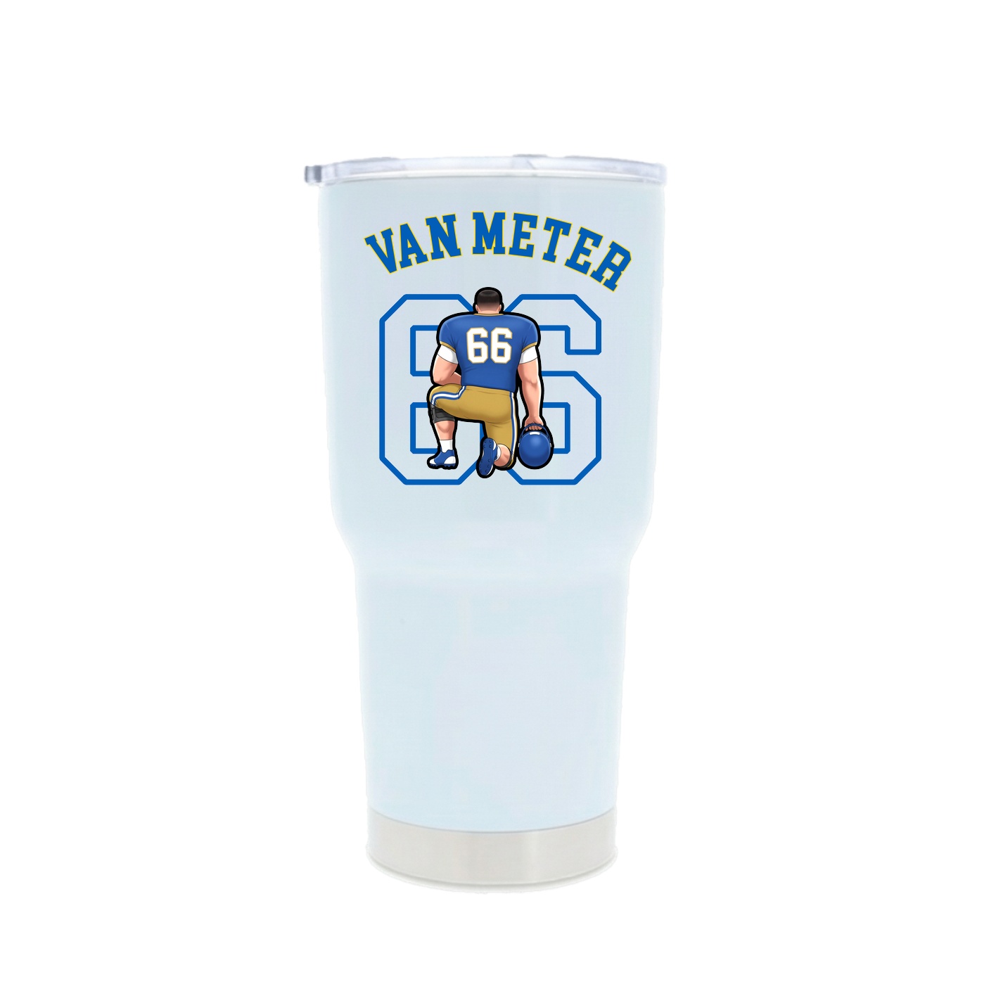 30oz Stainless Steel Tumbler — Shirsey Arch in White