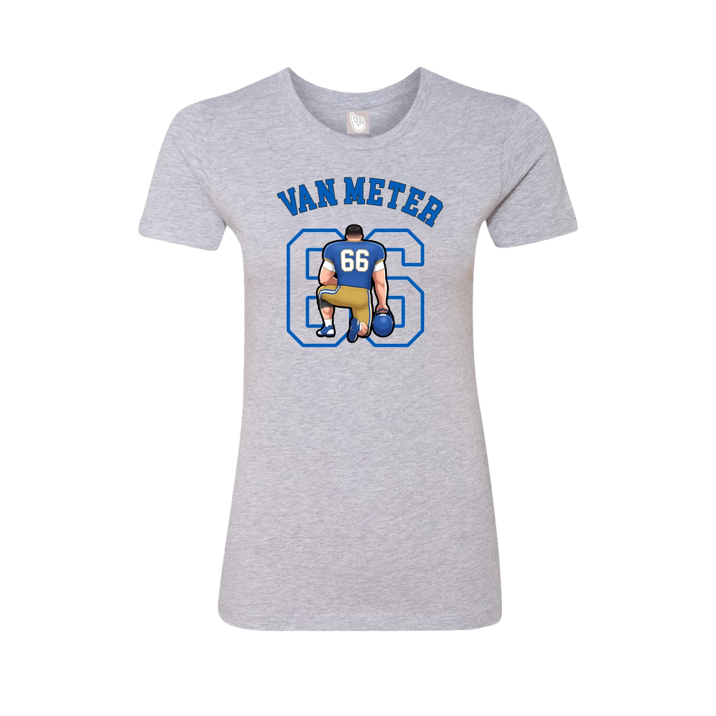 Fitted Women's Tee — Shirsey Arch in Grey