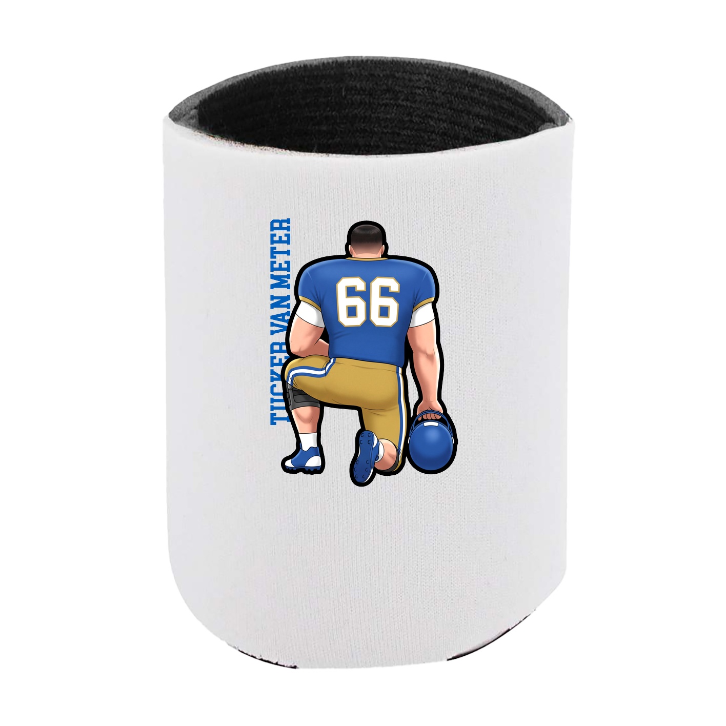 Can Holder — Name Vertical in White