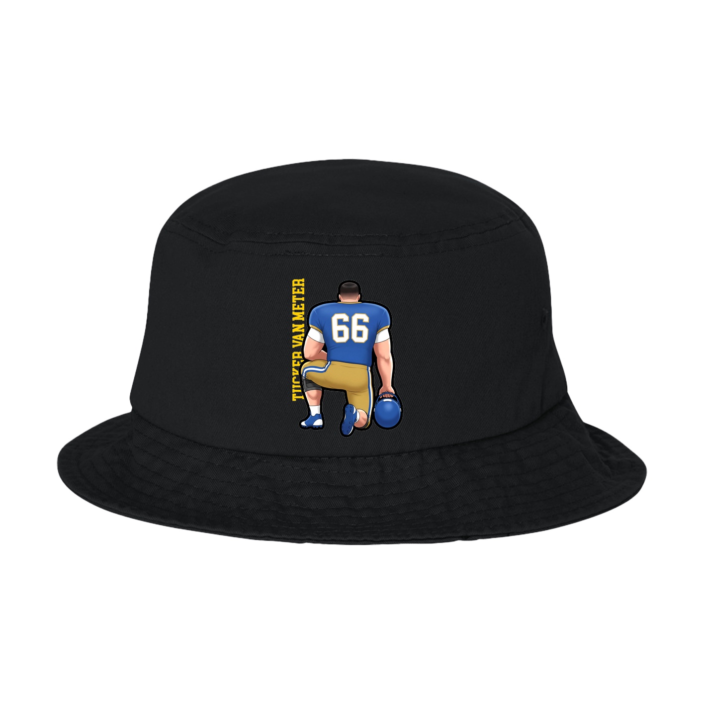 Bucket Cap — Name Vertical in Black