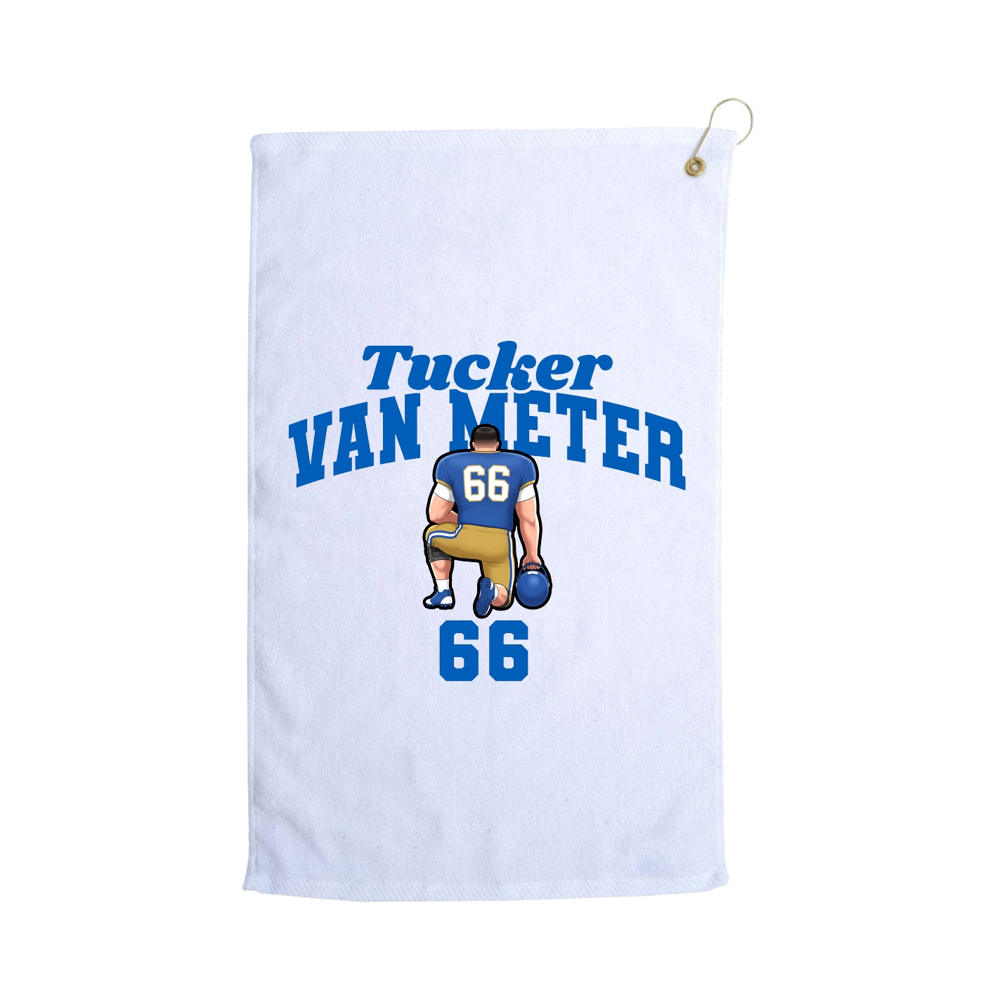 Golf Towel — Signature Arch in White
