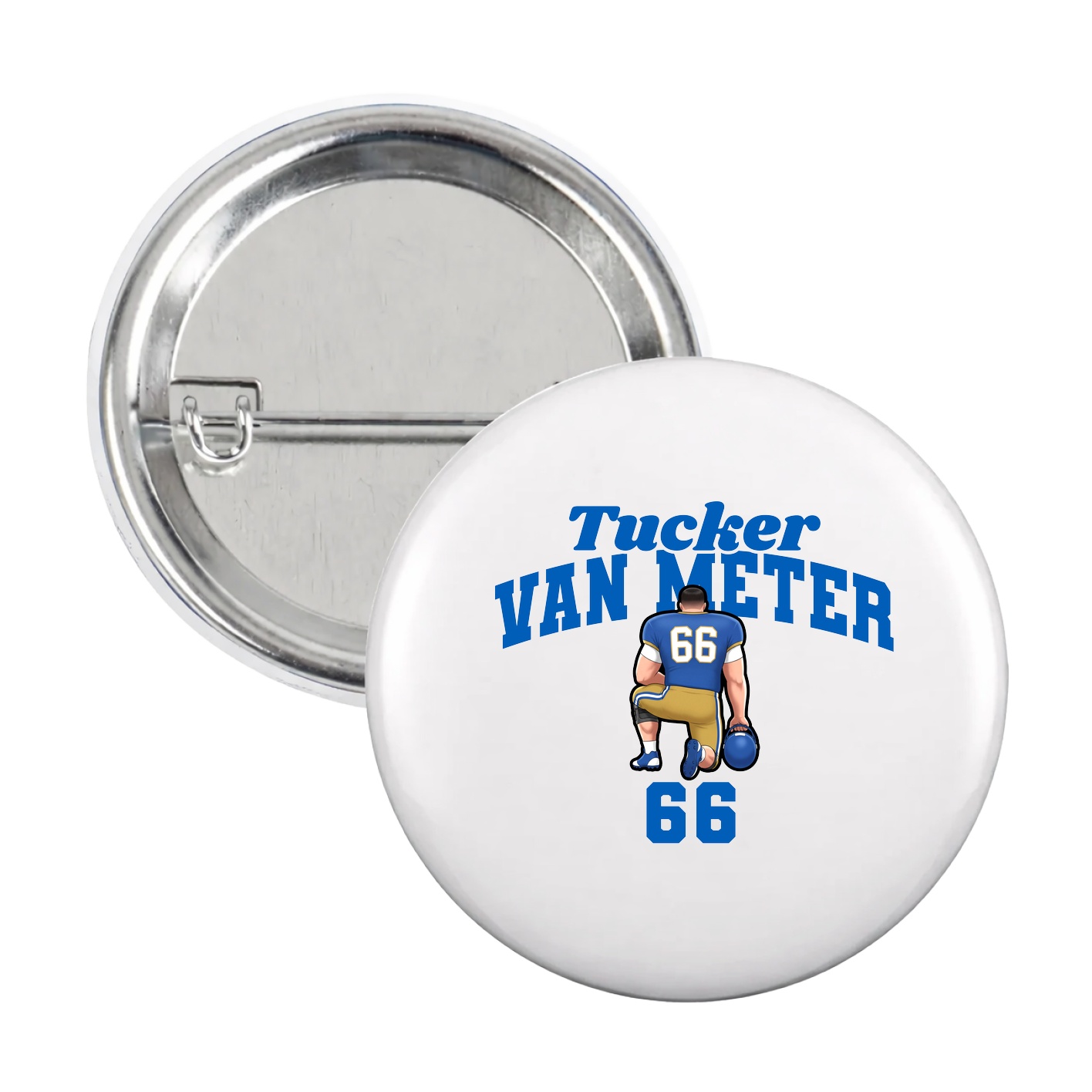 Game Day Button — Signature Arch in White