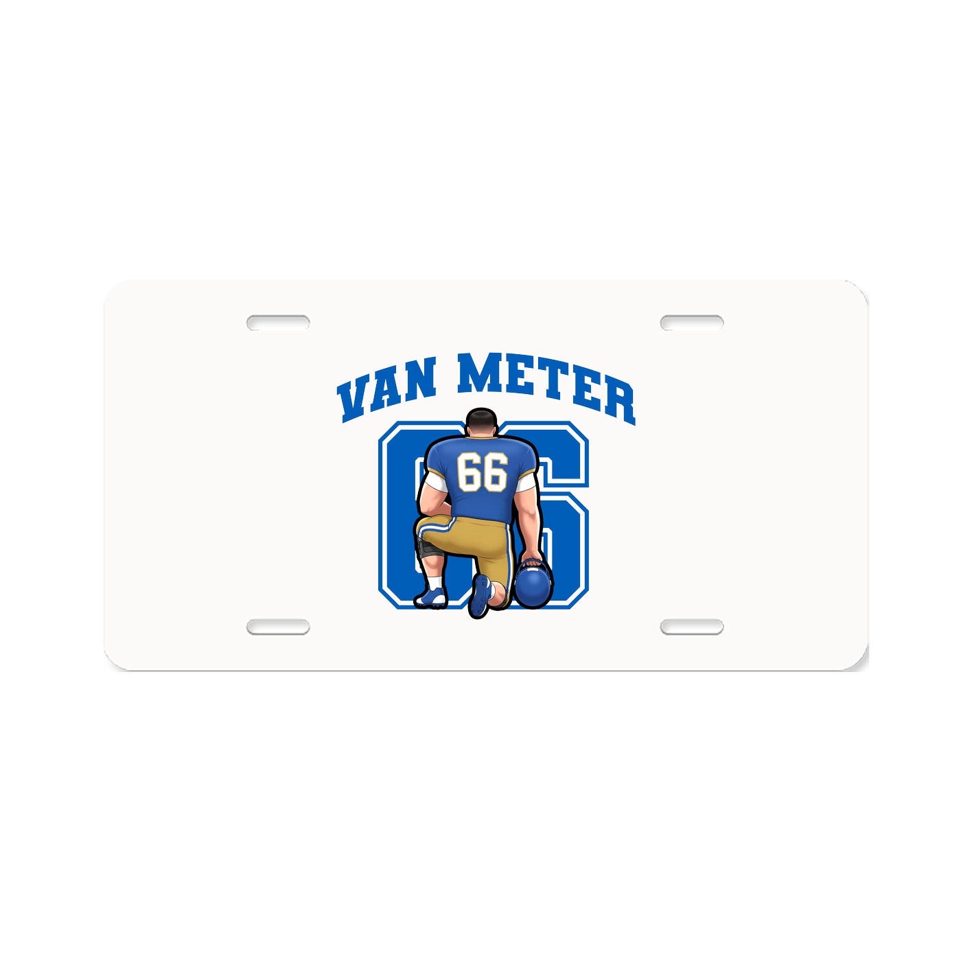 License Plate — Number in Classic