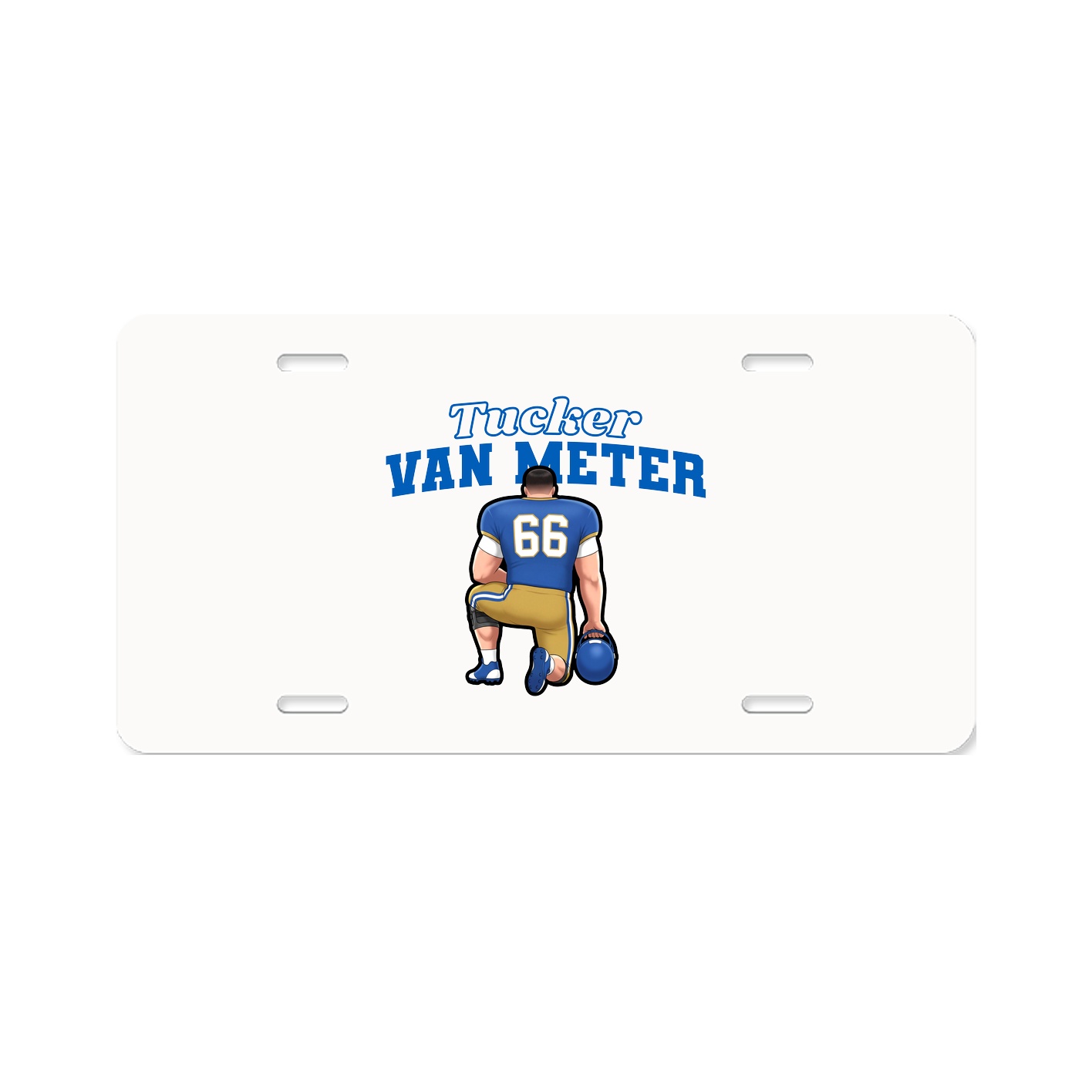 License Plate — Name Arch in Classic