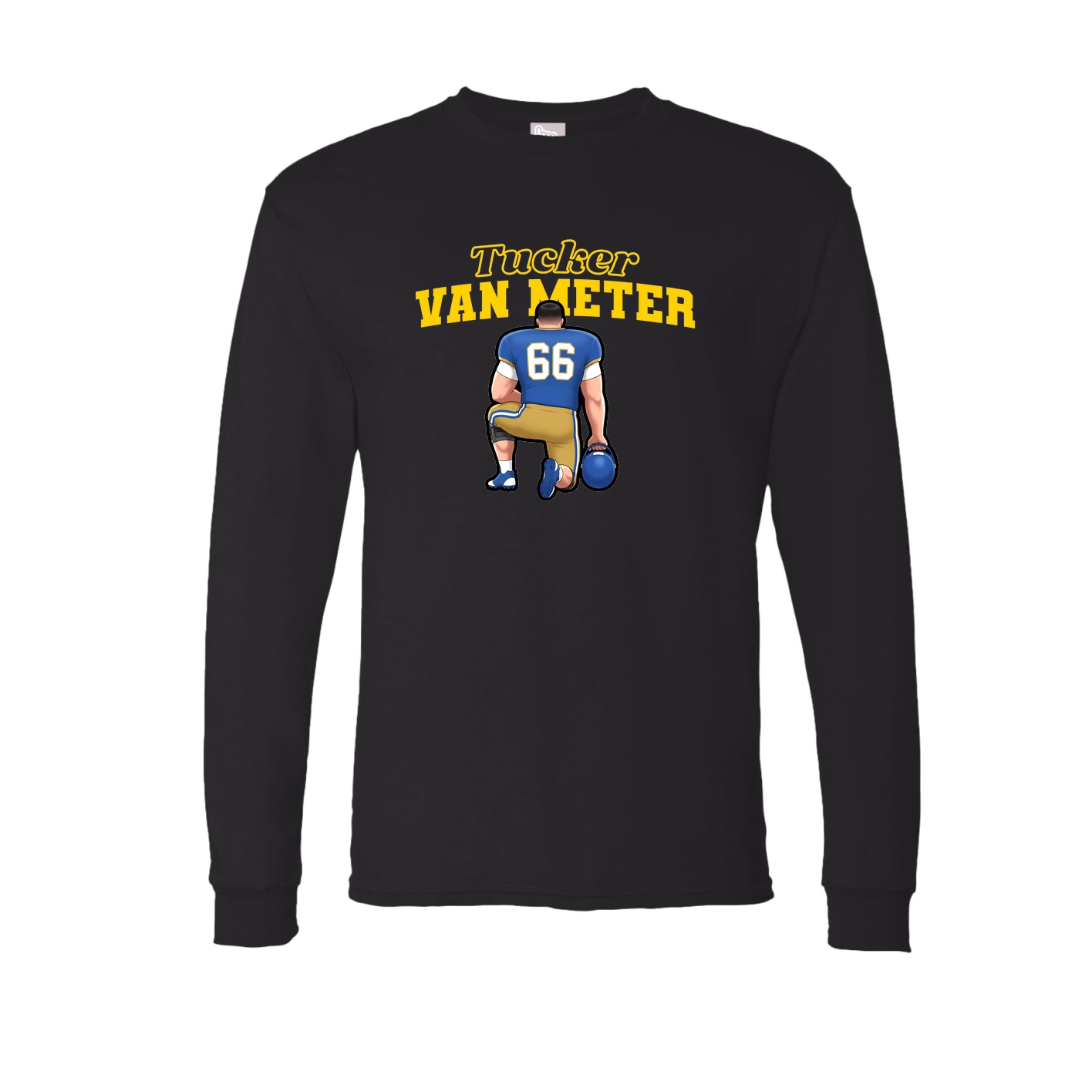 Long Sleeve Tee — Name Arch in Black