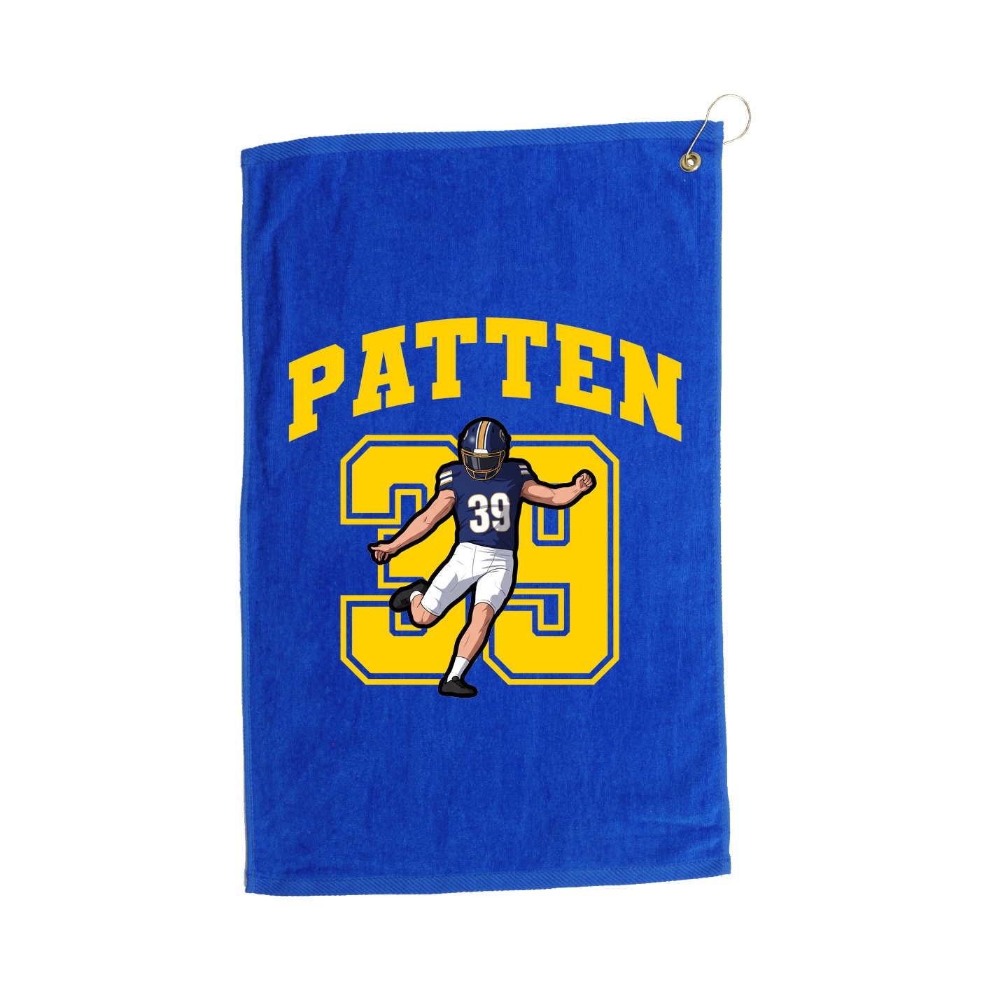 Golf Towel — Number in Royal