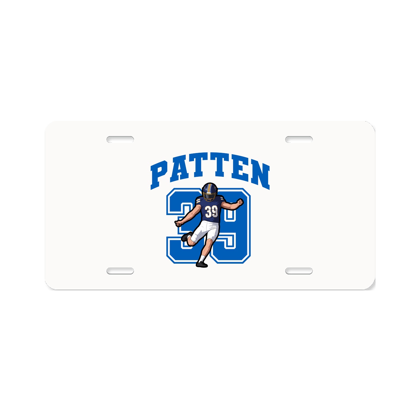 License Plate — Number in Classic