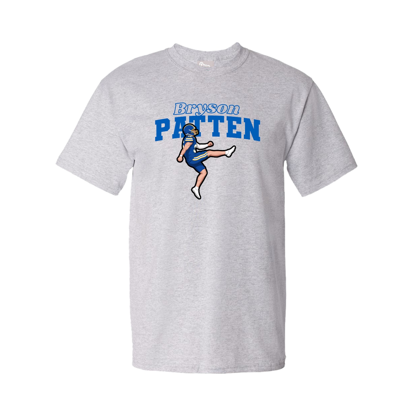 Youth Tee — Name Arch in Grey