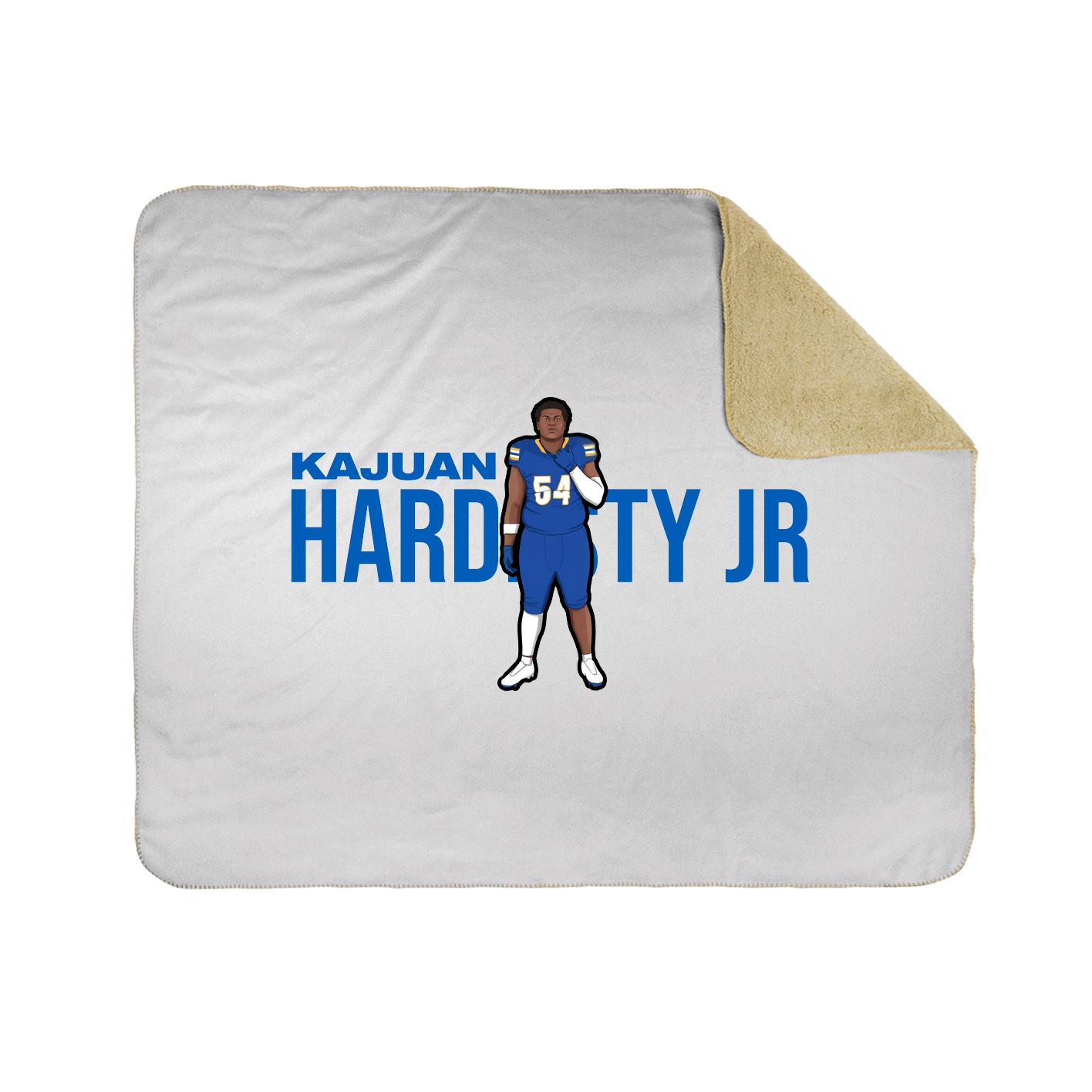 Throw Blanket — Player Name in White