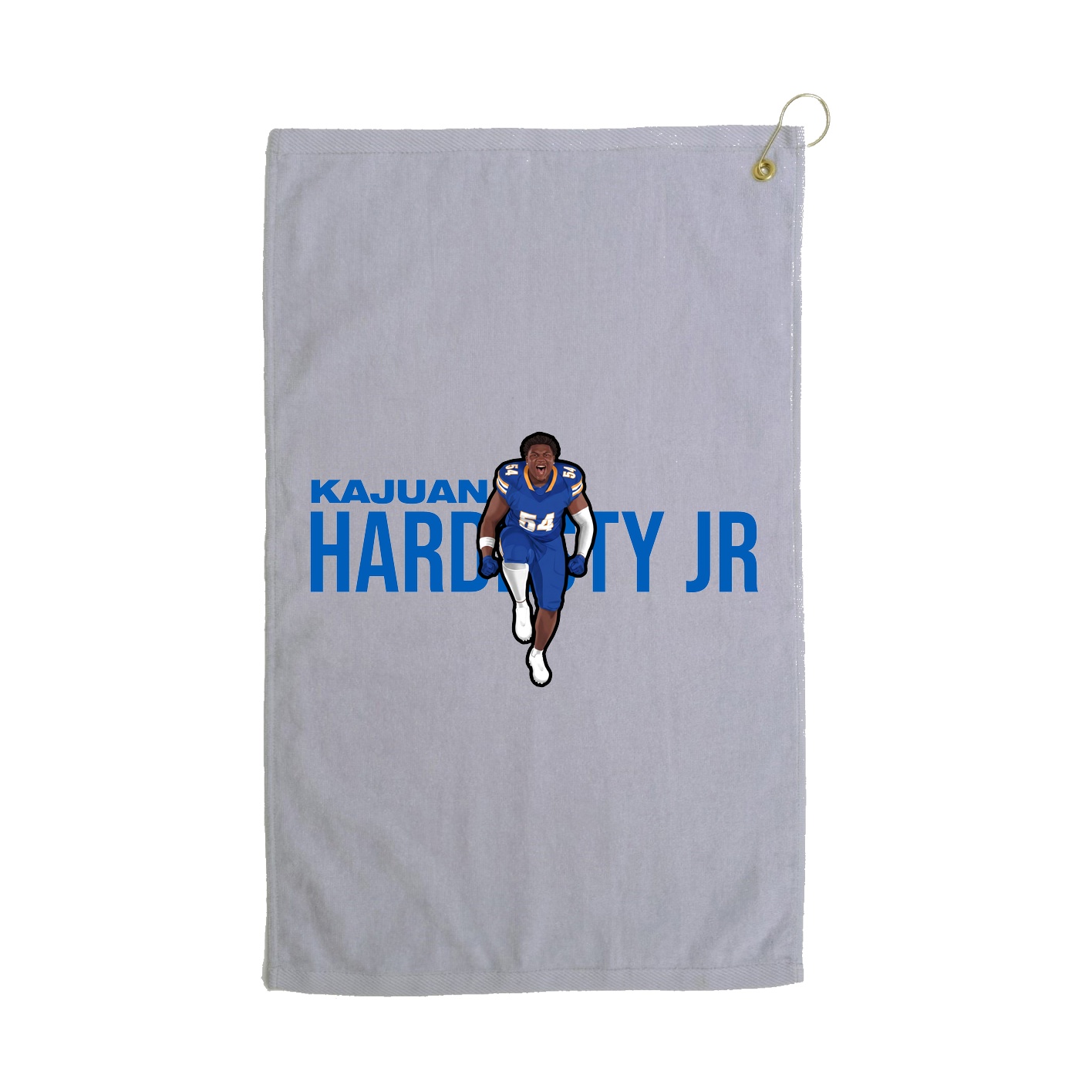 Golf Towel — Player Name in Grey