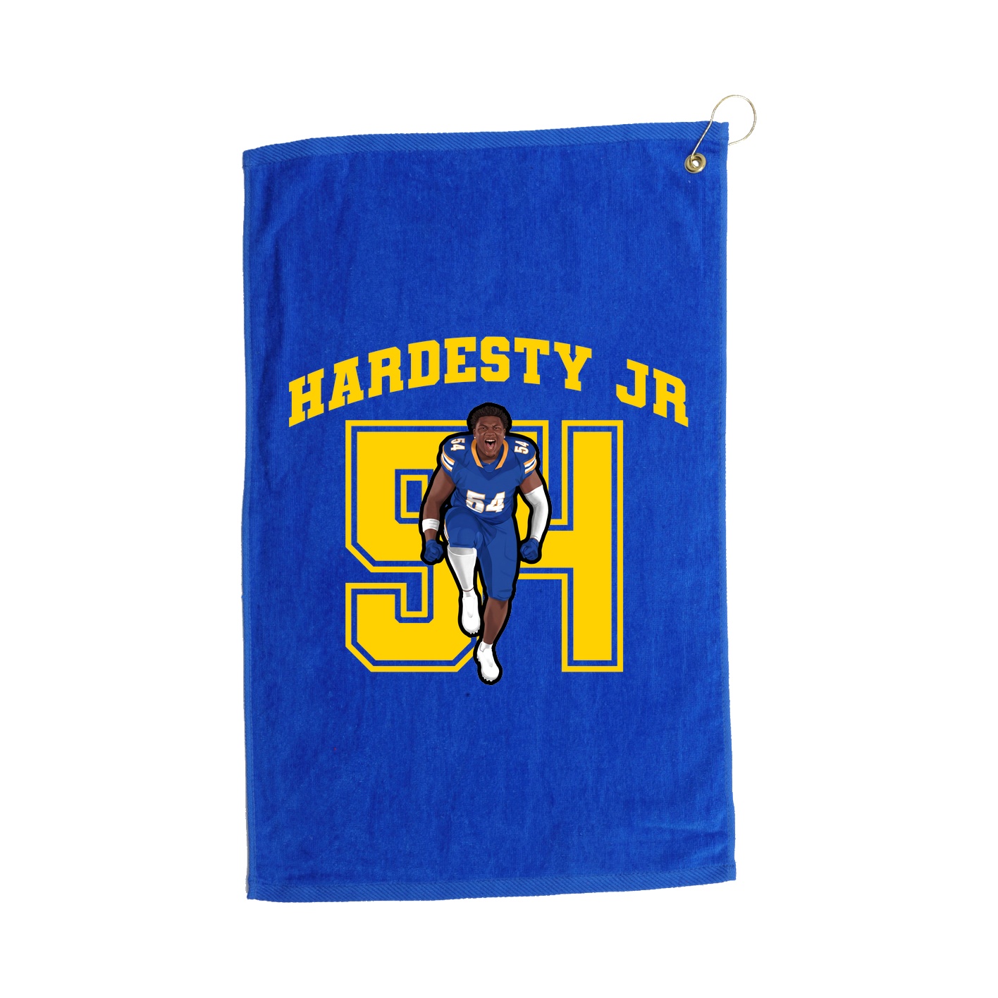 Golf Towel — Number in Royal