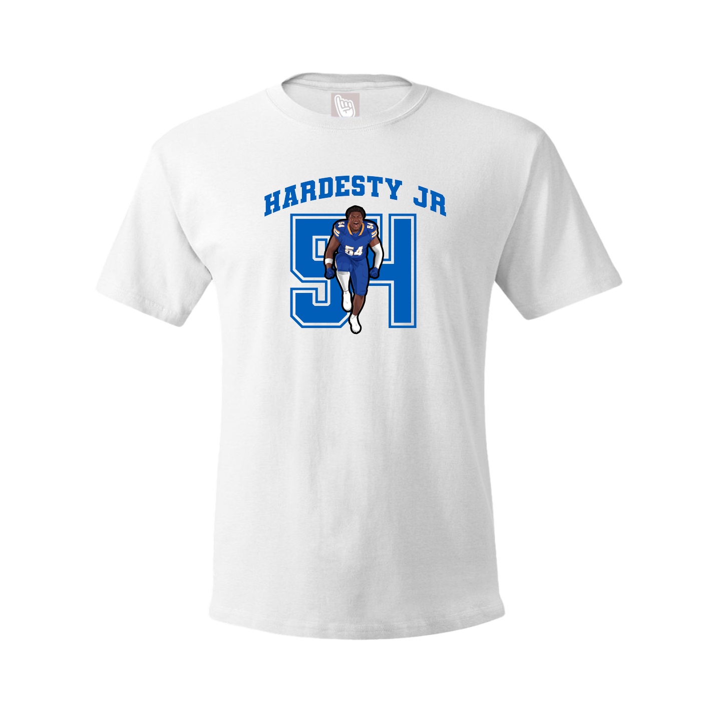 Youth Tee — Number in White