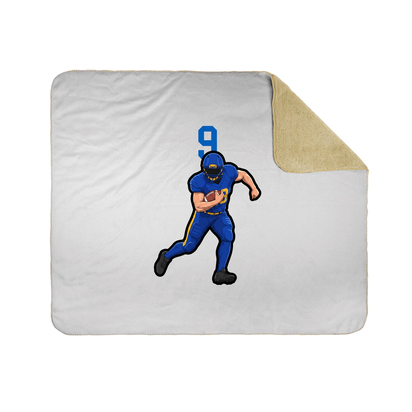 Throw Blanket — Number Top in White