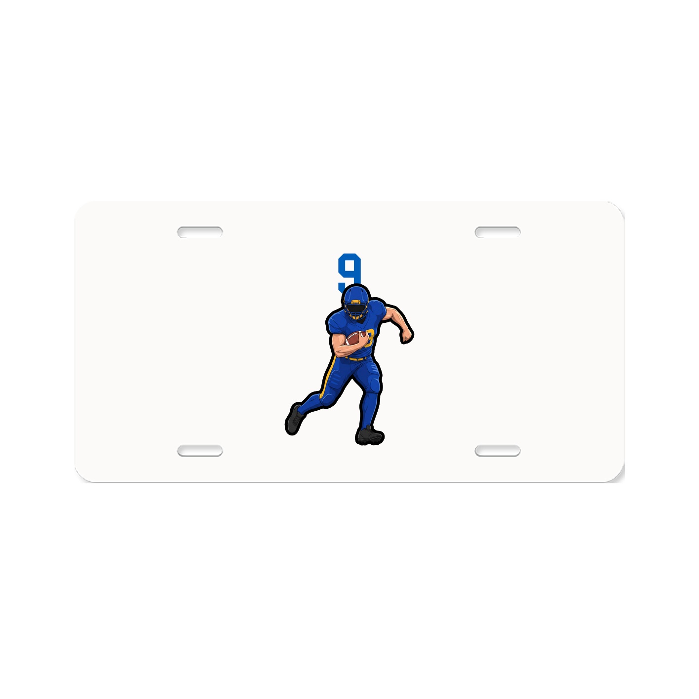 License Plate — Number Top in Classic