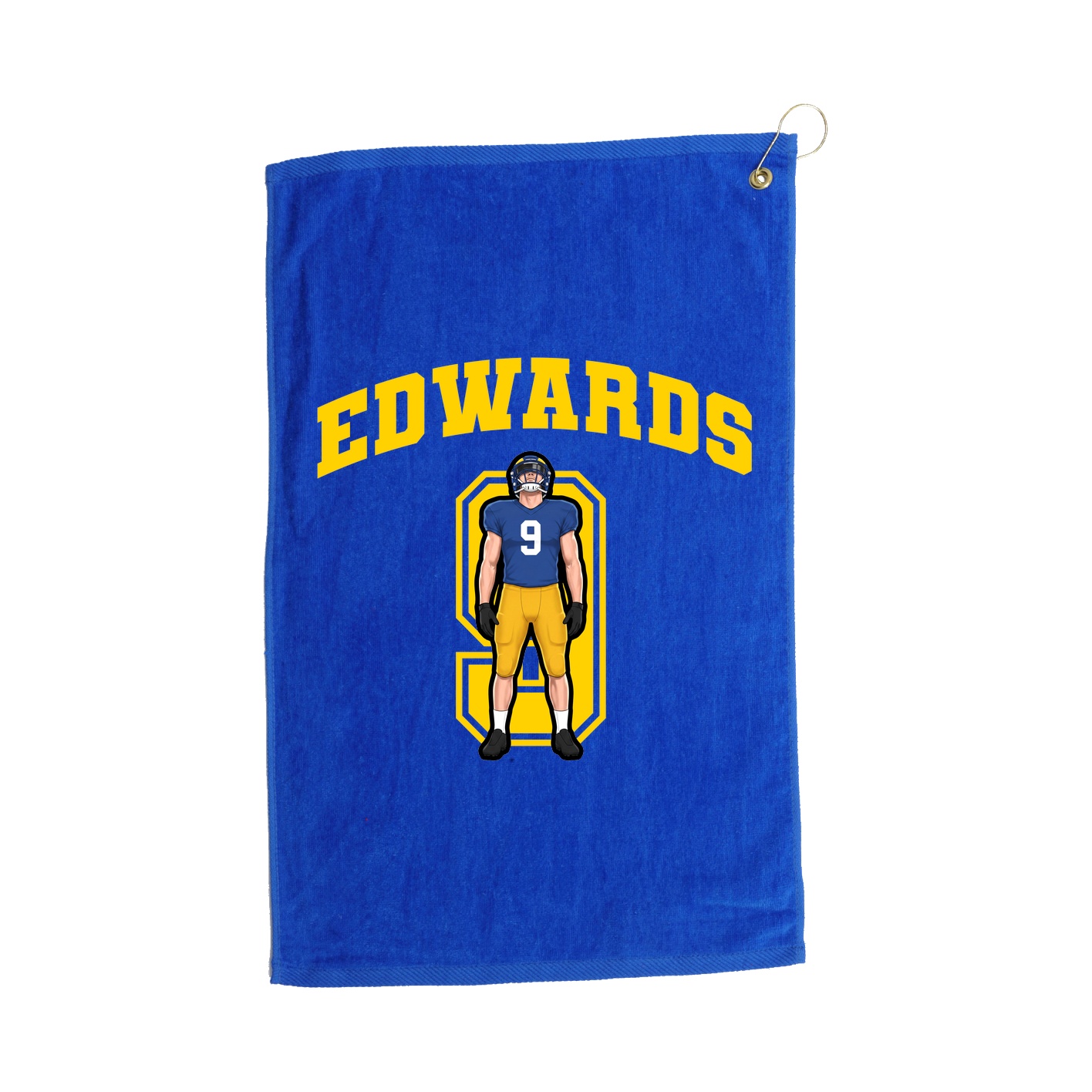 Golf Towel — Number in Royal