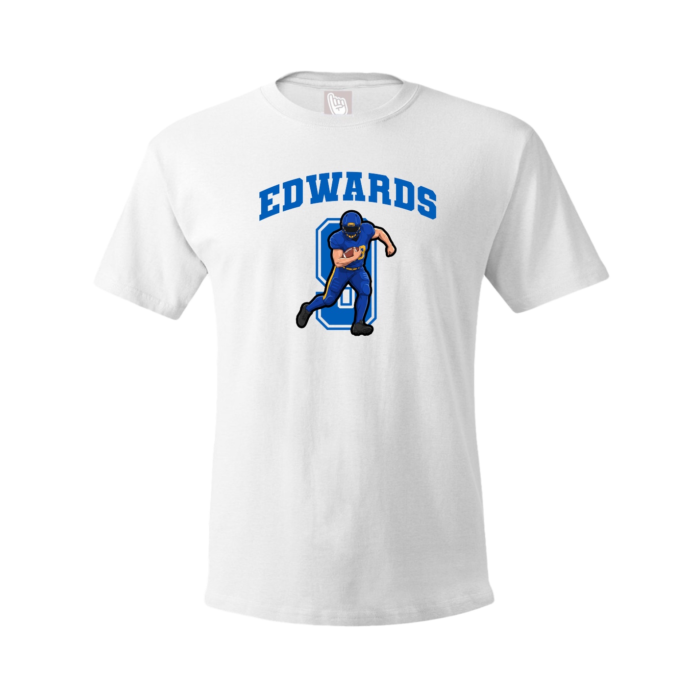 Youth Tee — Number in White