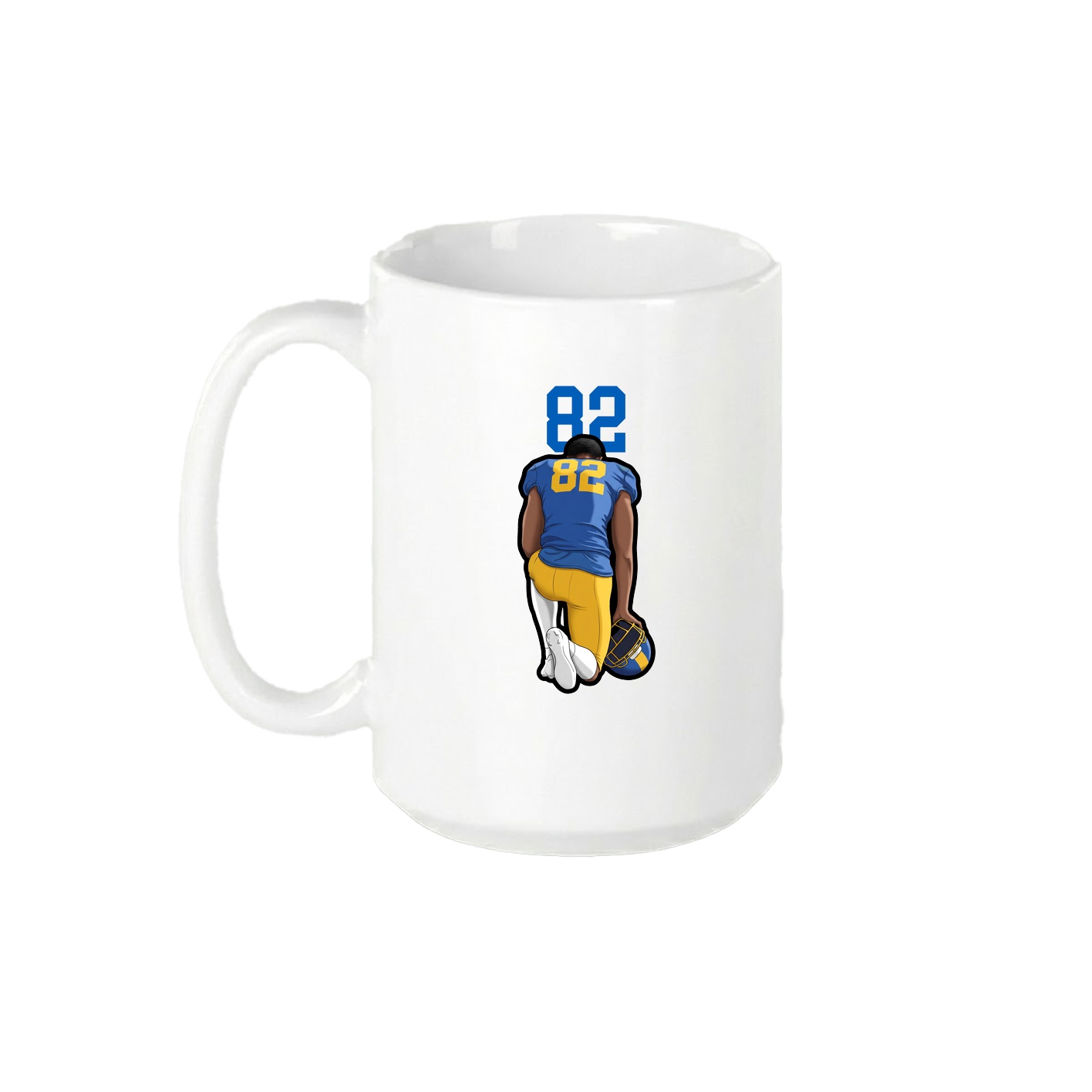 15oz Coffee Mug — Number Top in White