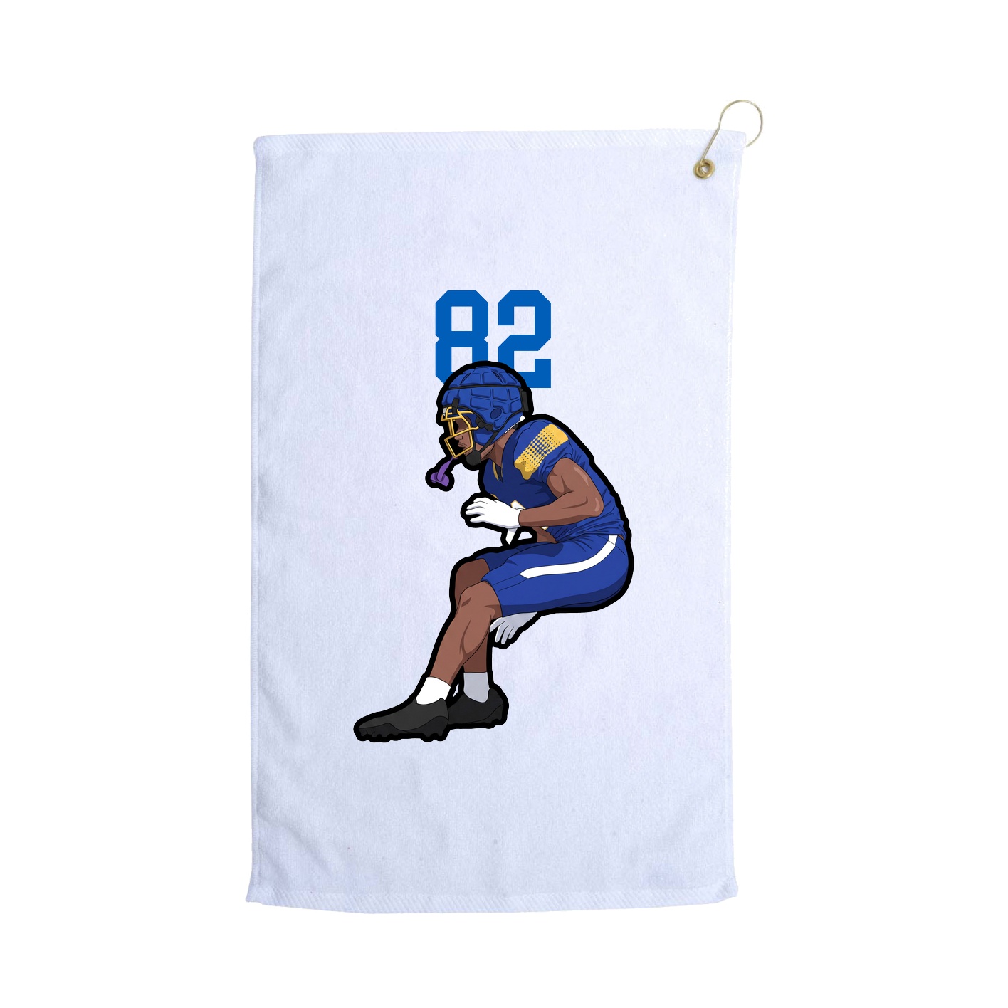 Golf Towel — Number Top in White