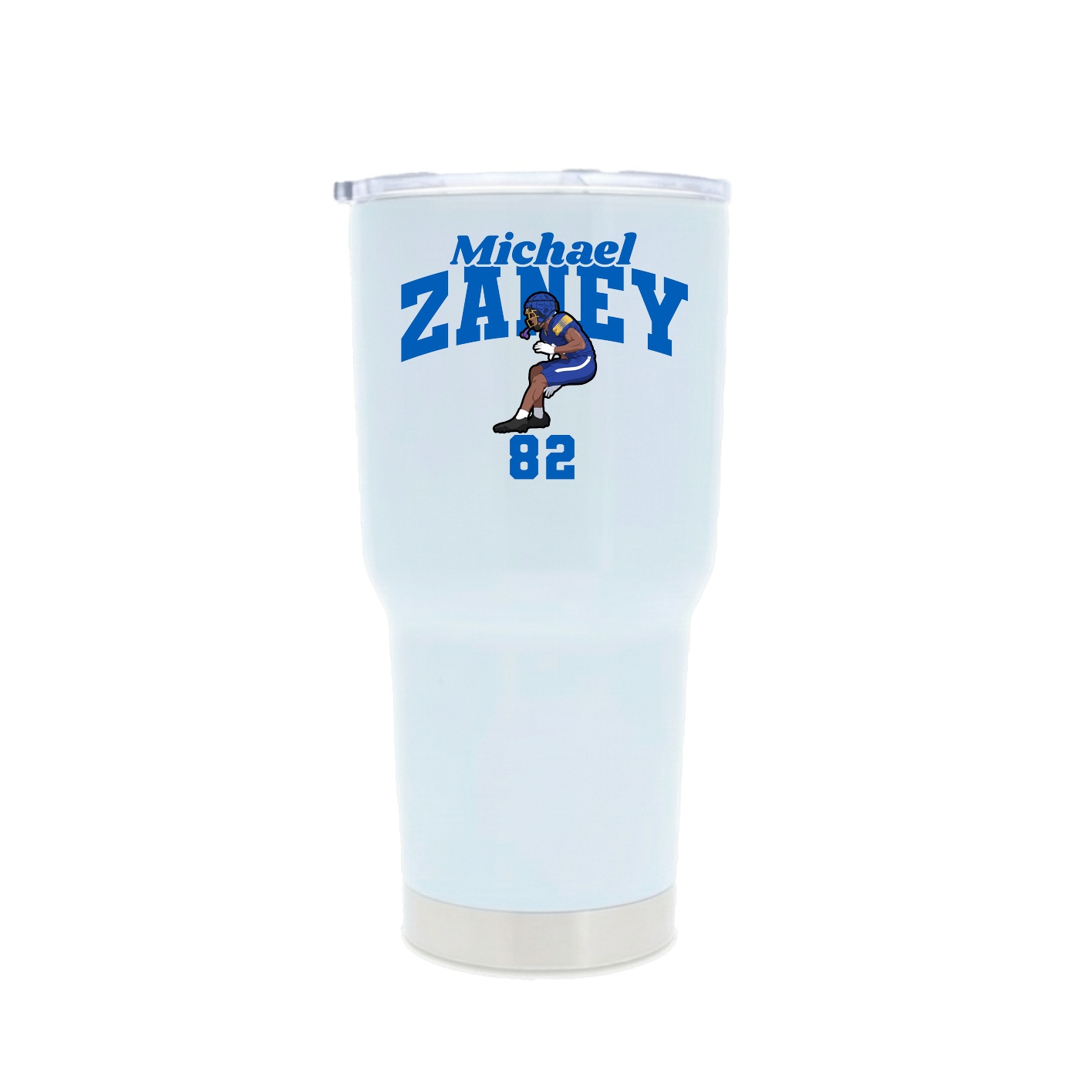 30oz Stainless Steel Tumbler — Signature Arch in White