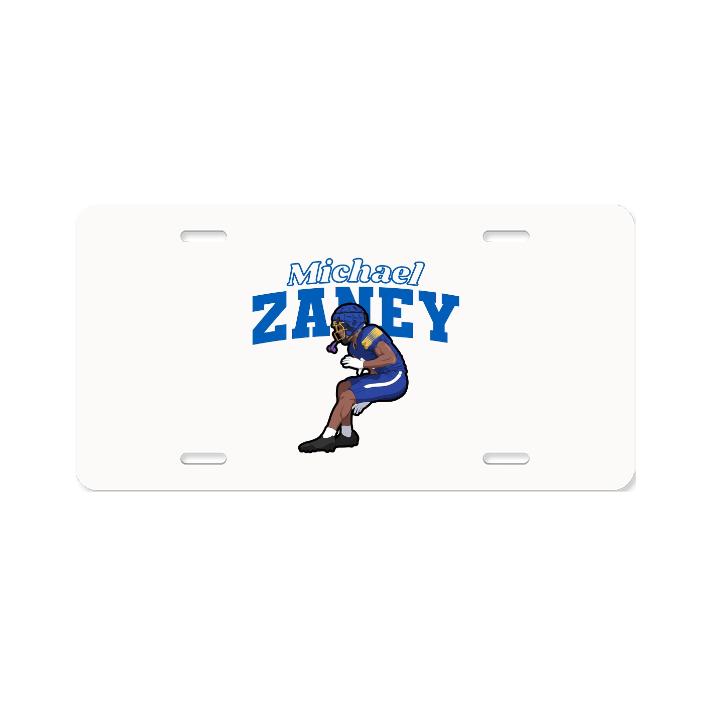 License Plate — Name Arch in Classic