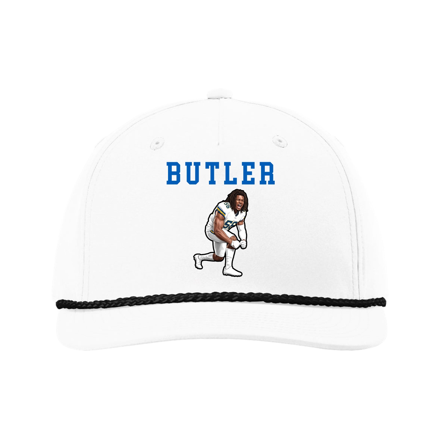 Five-Panel Classic Rope Cap — Shirsey in White