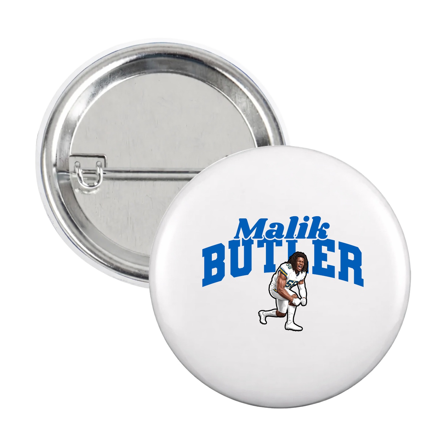 Game Day Button — Signature Arch in White