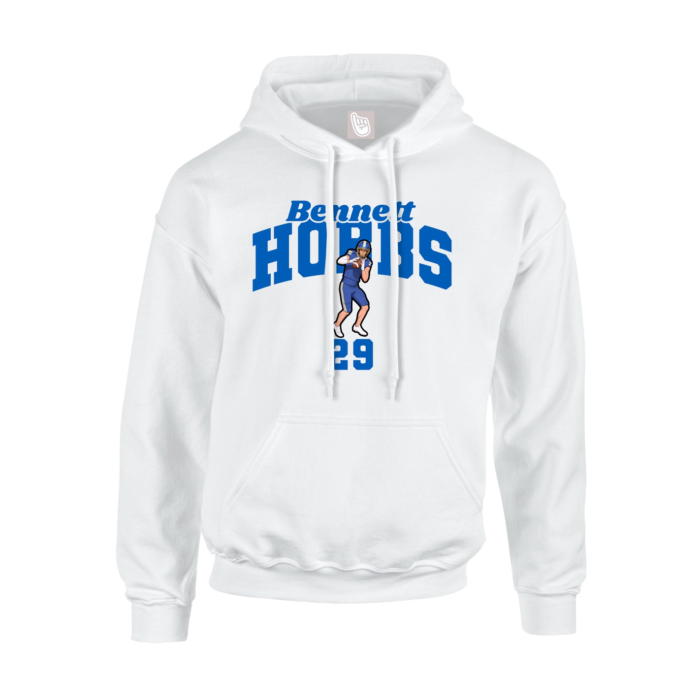 Hoodie — Signature Arch in White
