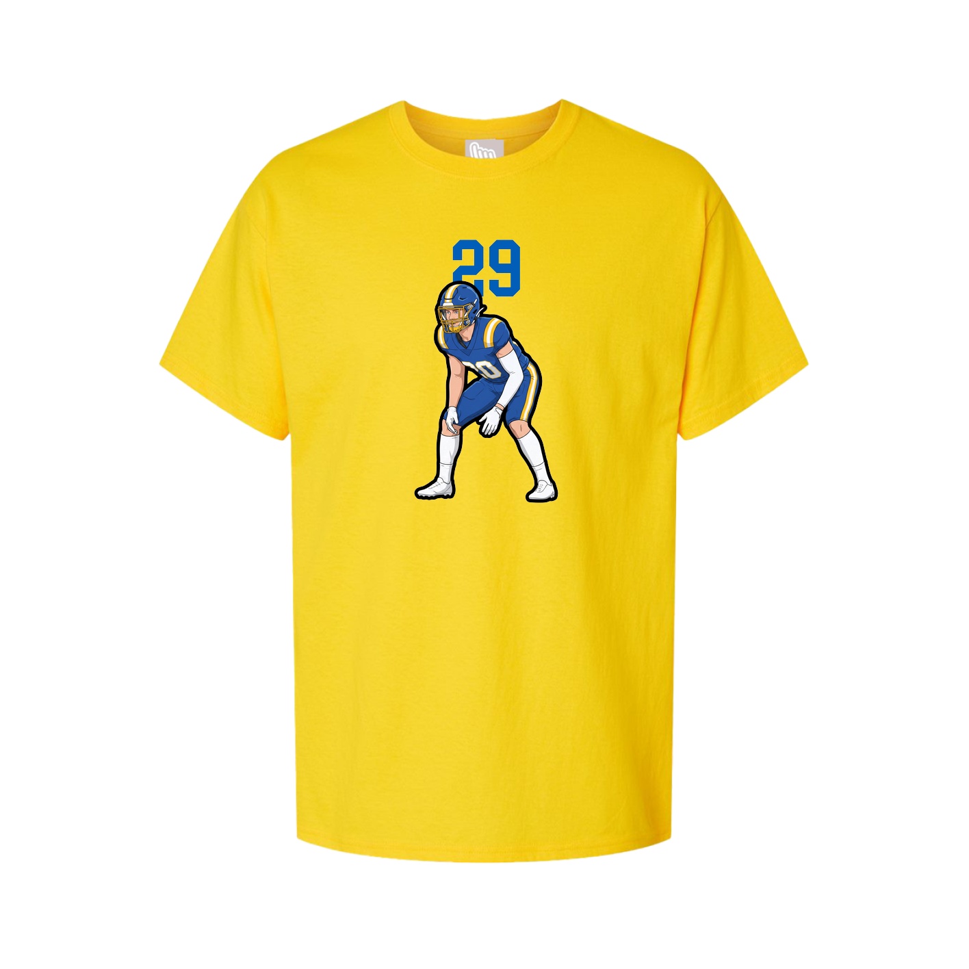 Youth Tee — Number Top in Gold
