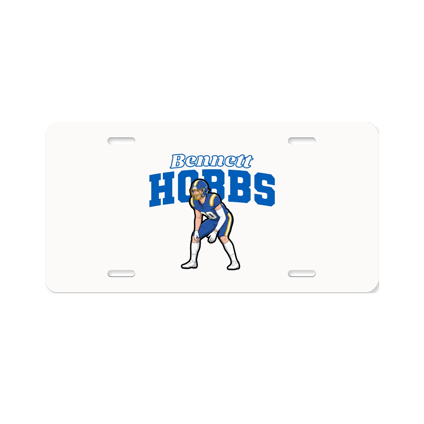 License Plate — Name Arch in Classic