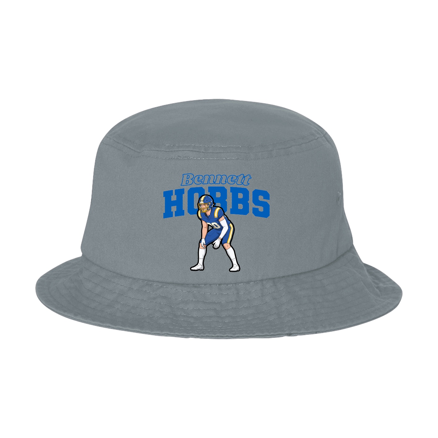 Bucket Cap — Name Arch in Grey