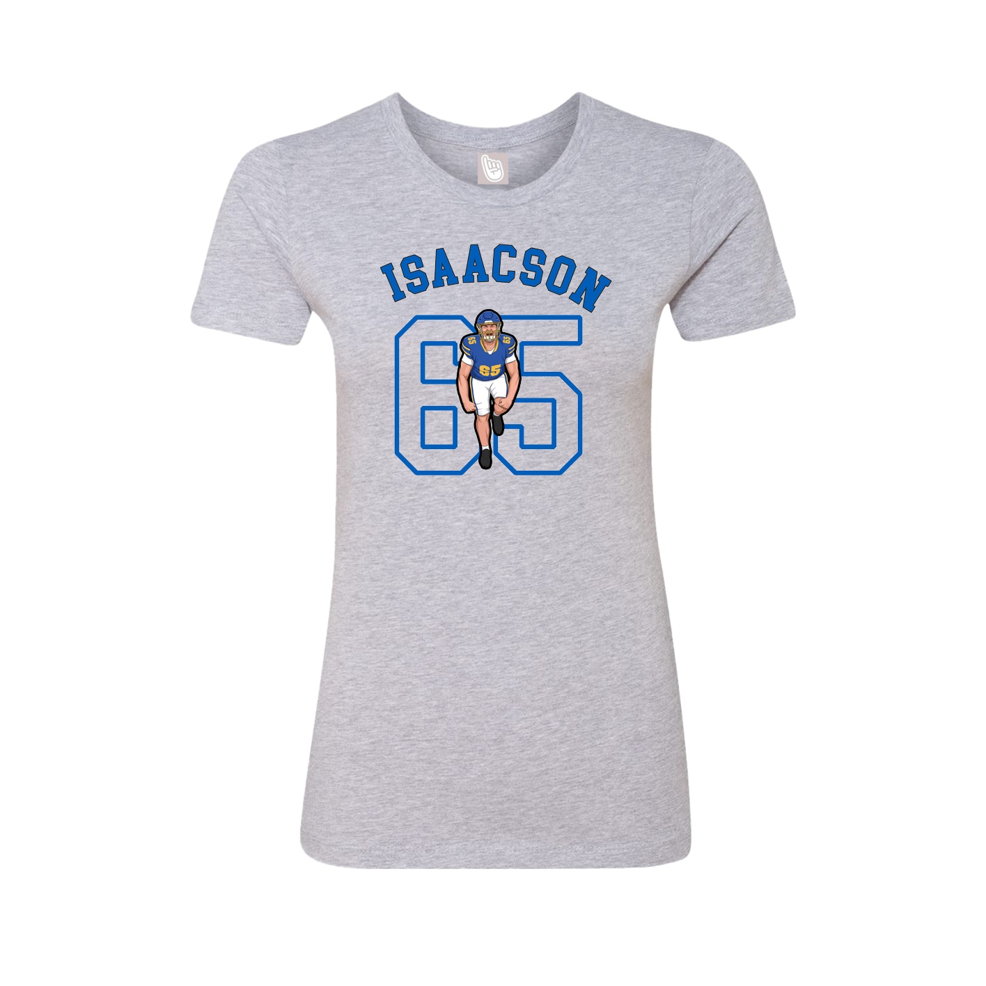 Fitted Women's Tee — Shirsey Arch in Grey