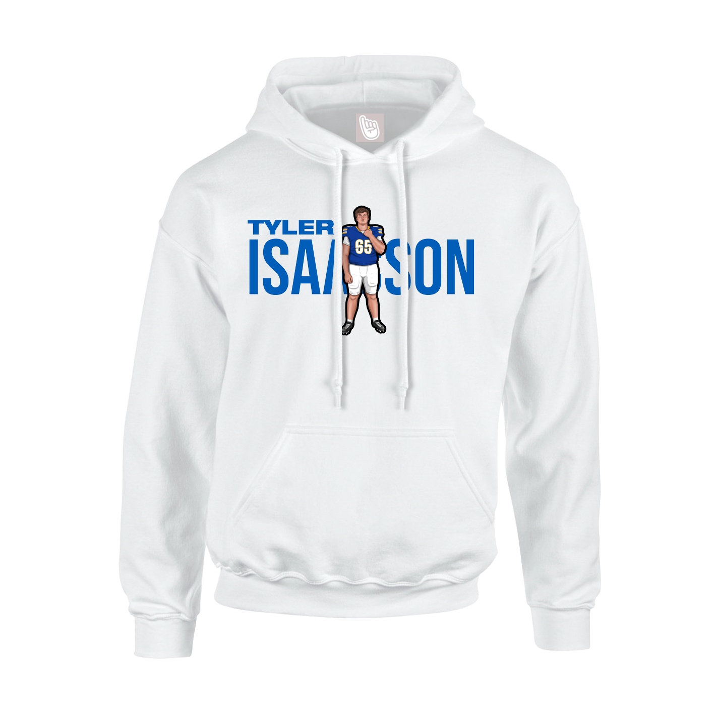 Hoodie — Player Name in White