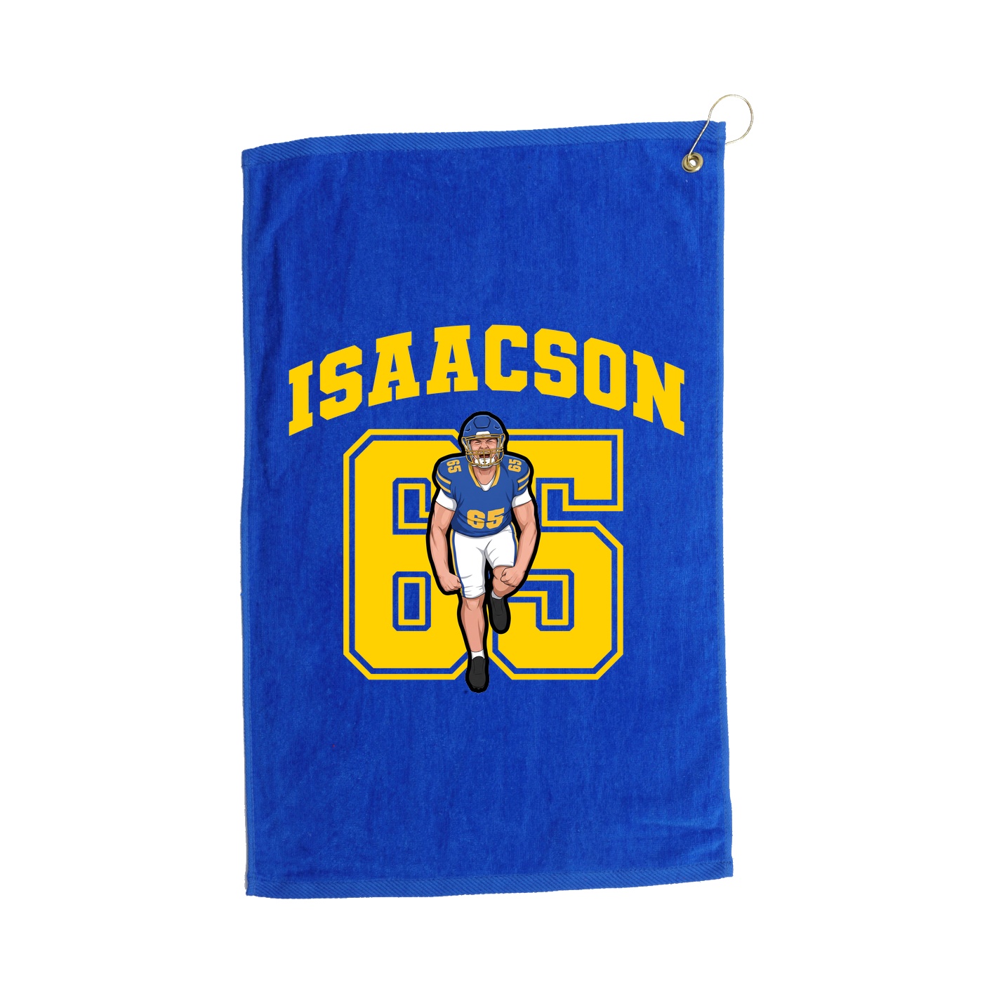 Golf Towel — Number in Royal