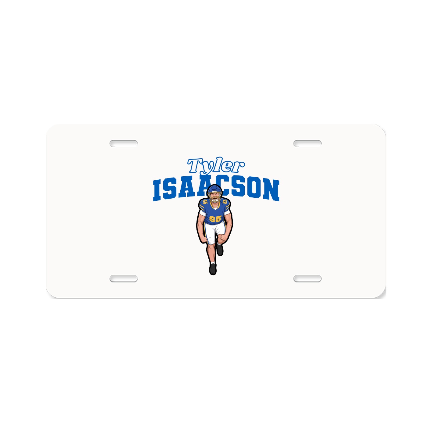 License Plate — Name Arch in Classic