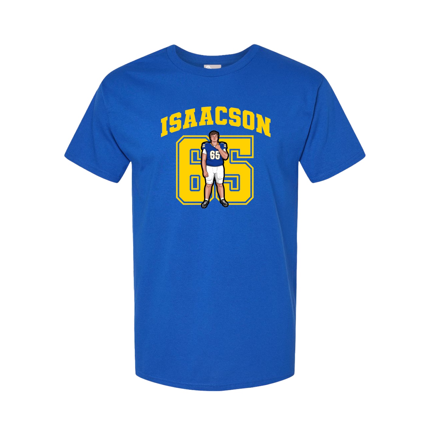 Youth Tee — Number in Royal