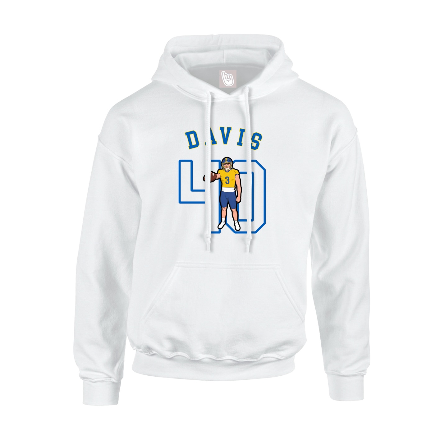 Youth Hoodie — Shirsey Arch in White