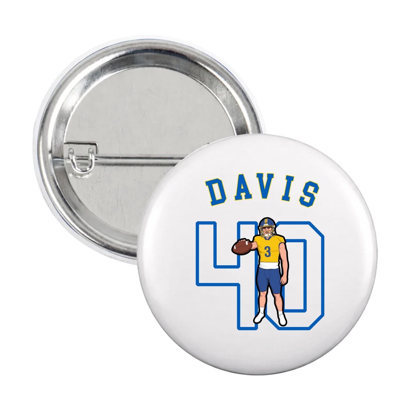 Game Day Button — Shirsey Arch in White