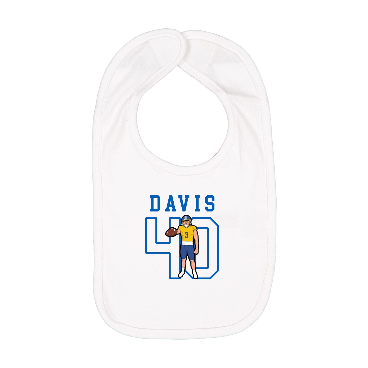 Infant Bib — Shirsey in White
