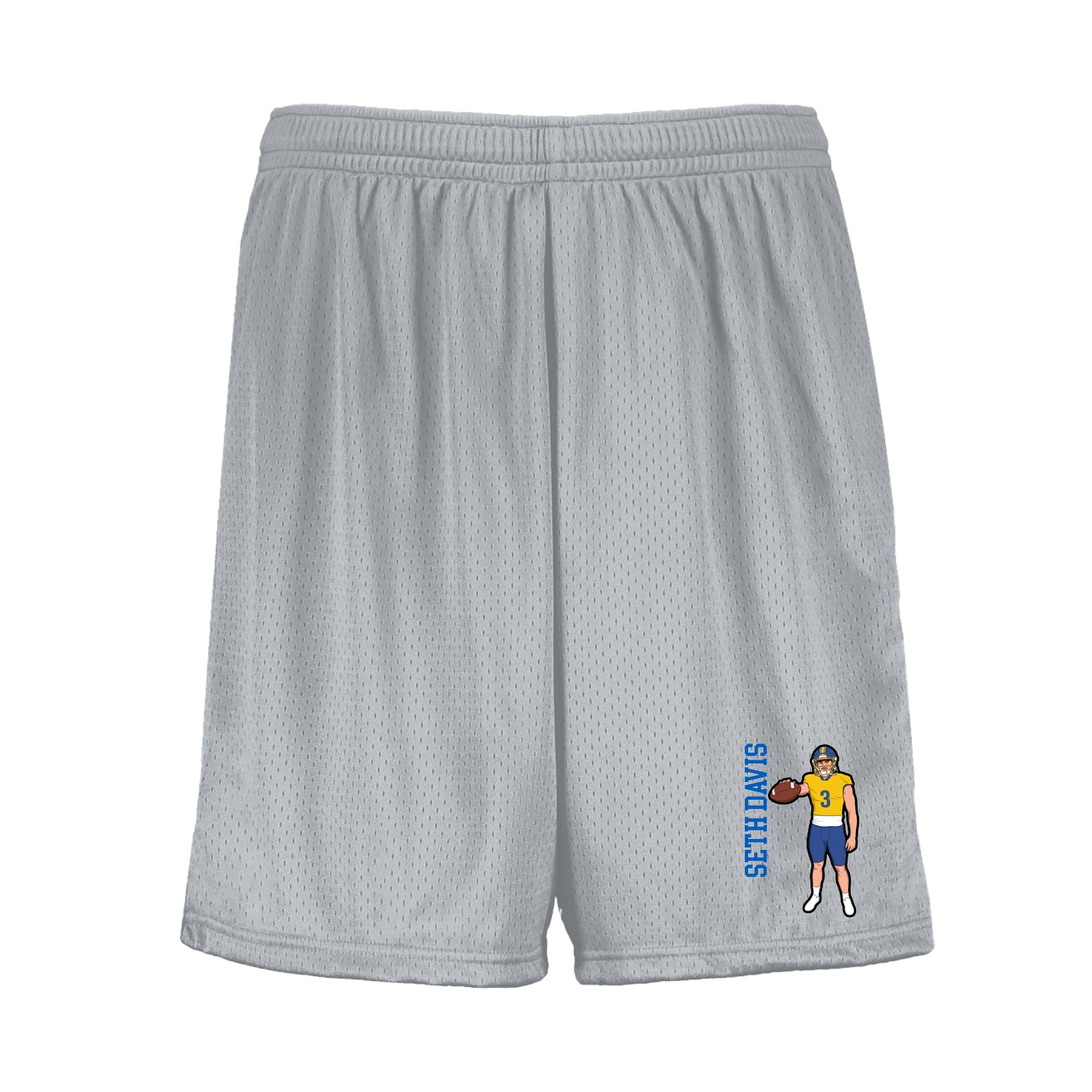 Shorts — Name Vertical in Silver