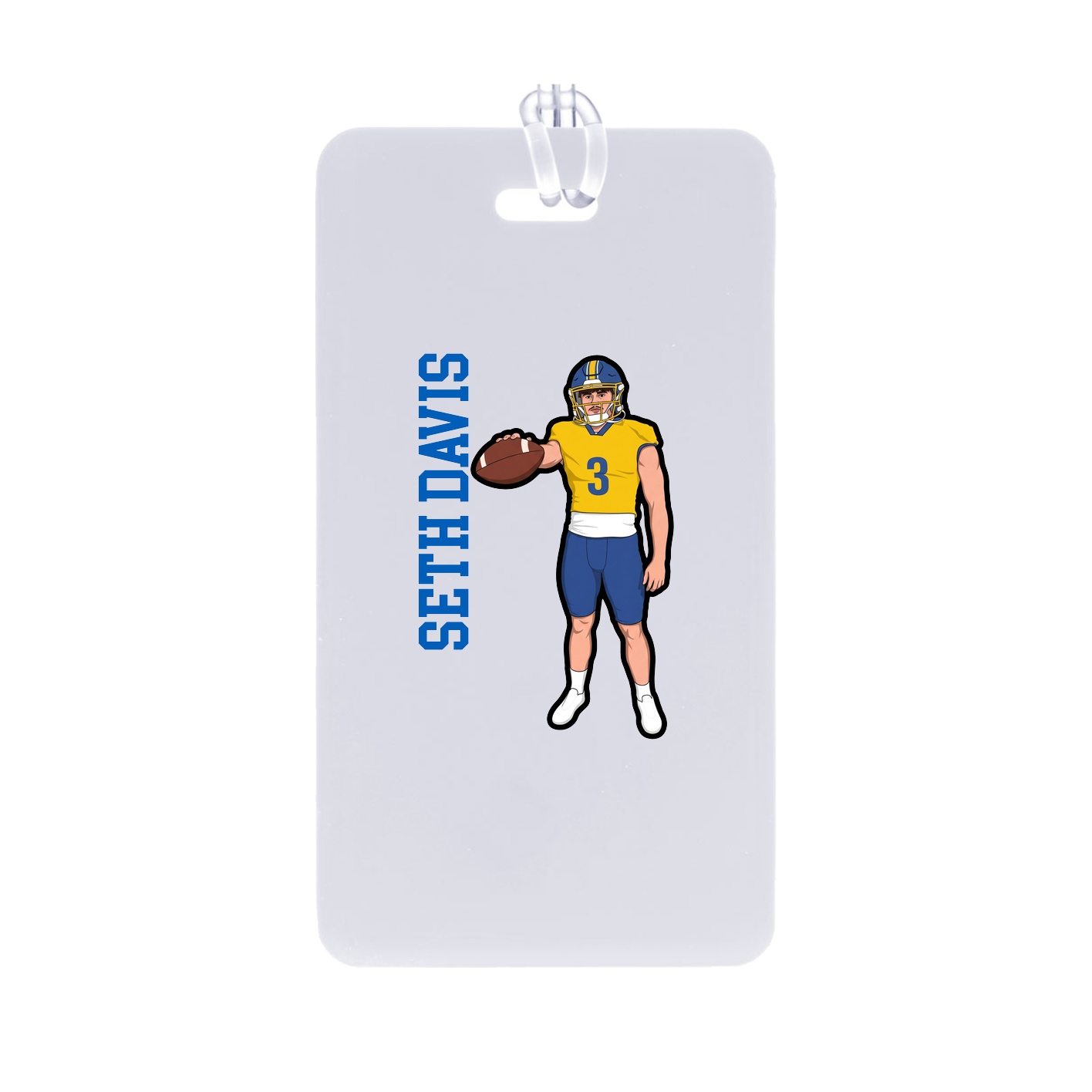 Bag Tag — Name Vertical in Classic