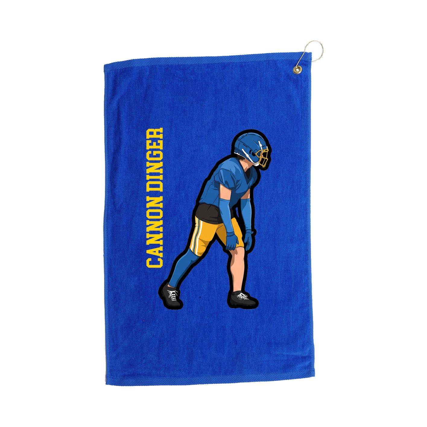 Golf Towel — Name Vertical in Royal