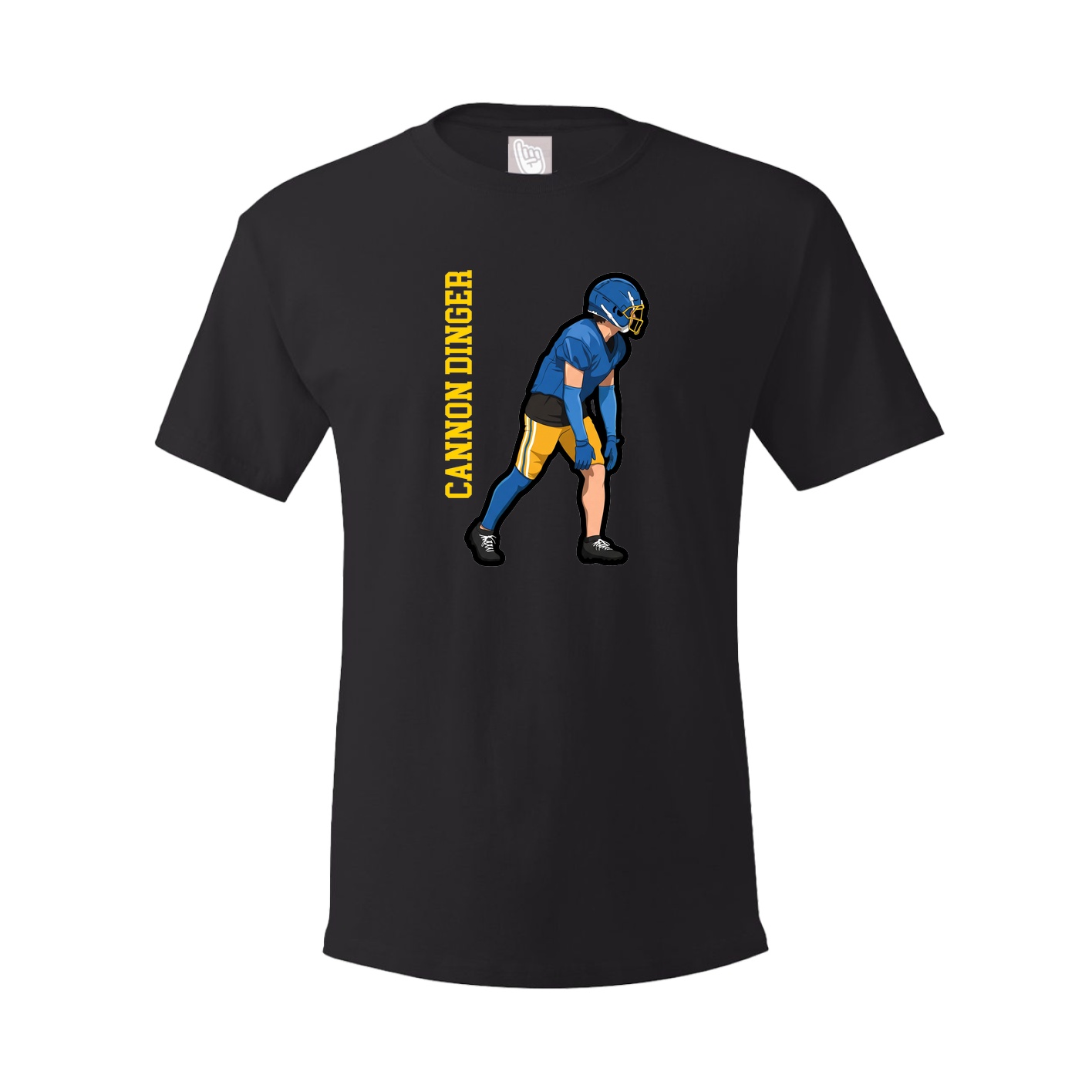 Youth Tee — Name Vertical in Black