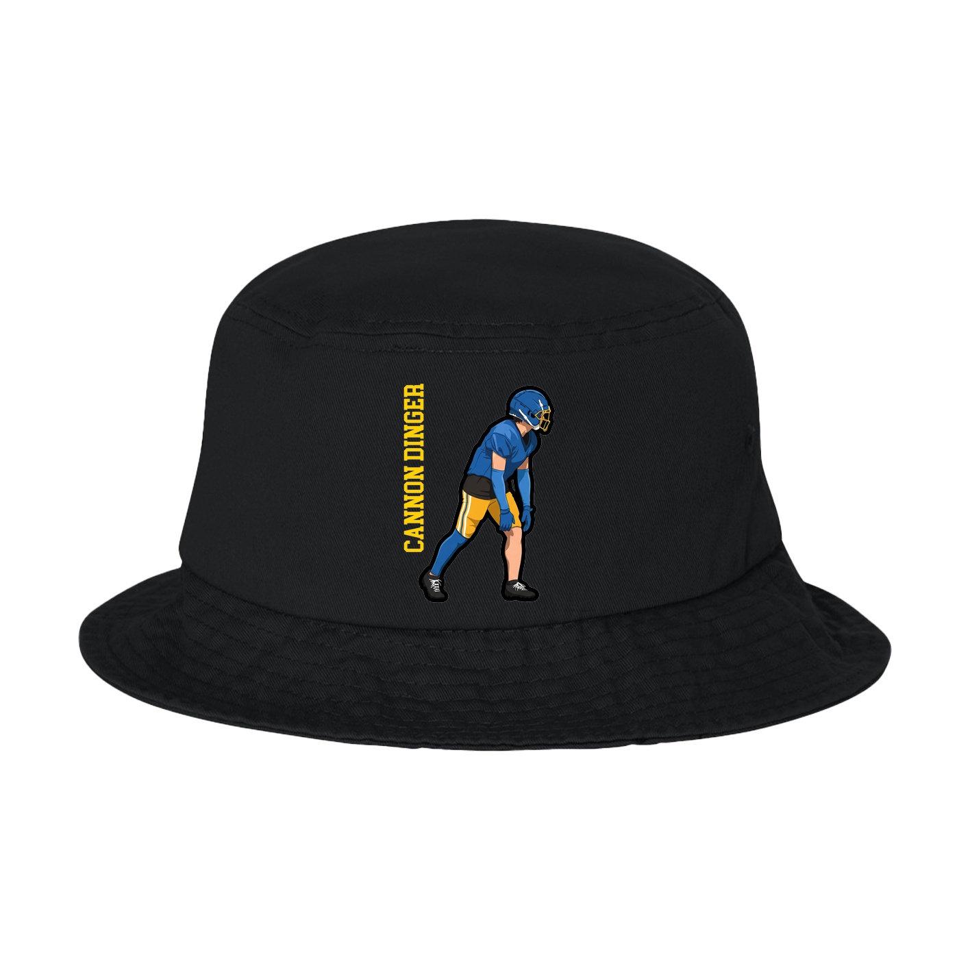 Bucket Cap — Name Vertical in Black