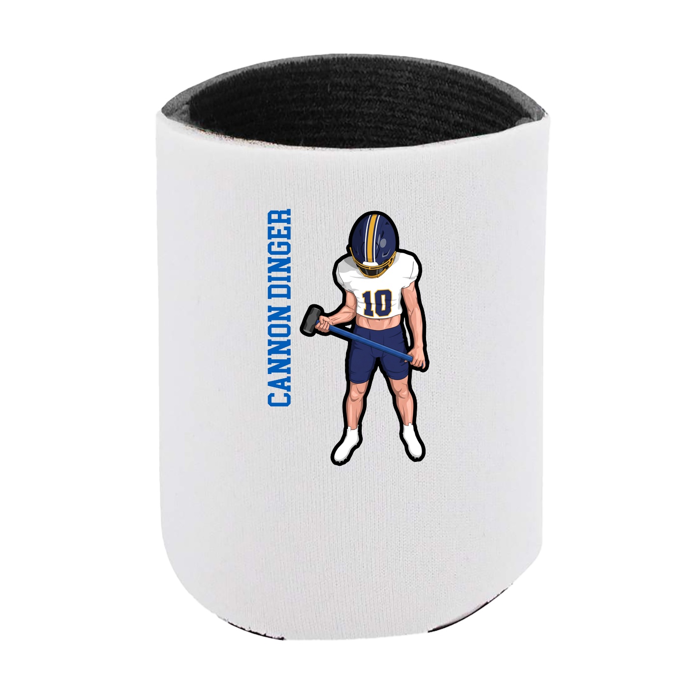 Can Holder — Name Vertical in White