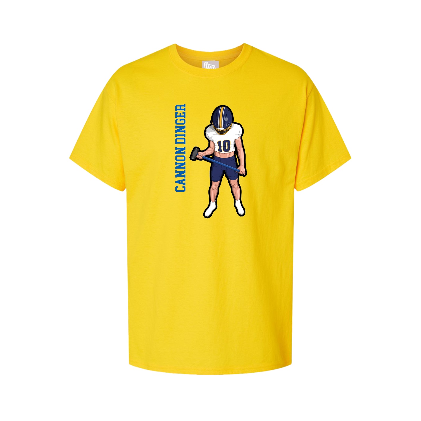 Youth Tee — Name Vertical in Gold