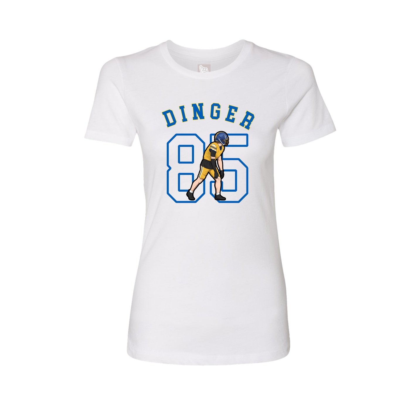 Fitted Women's Tee — Shirsey Arch in White