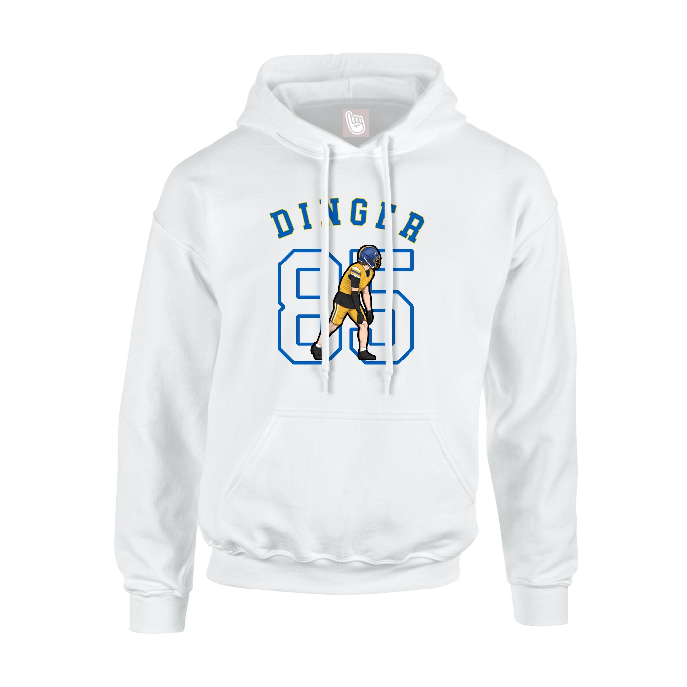 Youth Hoodie — Shirsey Arch in White